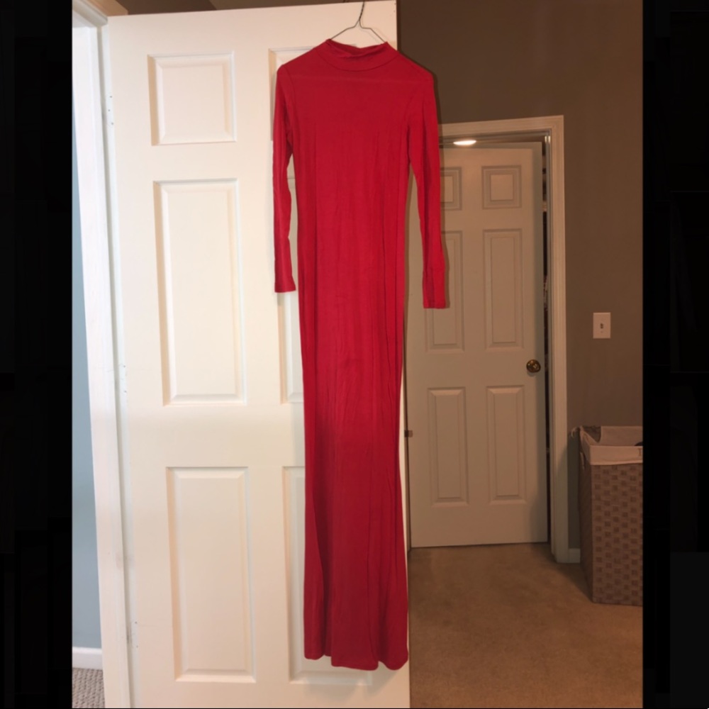 ASOS long sleeve maxi jersey dress